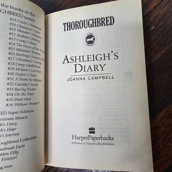 Vintage 90s 1995 Thoroughbred Super Edition Ashleigh's Dream by Joanna Campbell - Picture 3 of 10